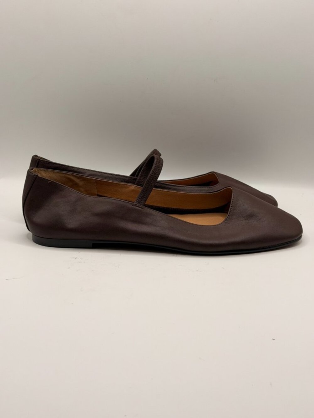 Madewell Women's The Greta Brown Leather Ballet Flat Sz 10.5 - Picture 5 of 8